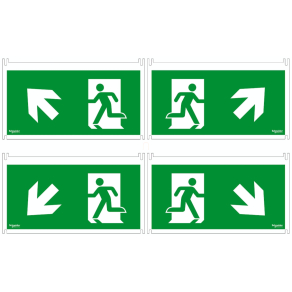   Schneider Electric OVA Exiway Smartled DiCube - OVA53164 - 45° piktogrammok mennyezeti adapterhez