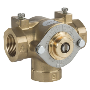   Schneider Electric Shoe Valves and Actuators - MB1402 - Háromutas forgószelep ½" BSP, KV 1.8, keverő-/elterelő szelep