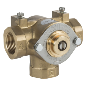   Schneider Electric Shoe Valves and Actuators - MB1602 - Háromutas forgószelep 1½" BSP, KV 20.0, keverő-/elterelő szelep