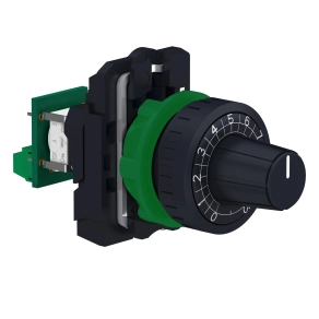 Schneider Electric Harmony XB5 - XB5AD912R470K - komplett műanyag potencióméter, Ø22, 470 kOhm