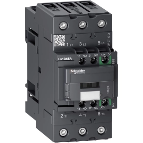   Schneider Electric TeSys D - LC1D65ABBE - D kontaktor GREEN - 3P 440V 65A 24VDC