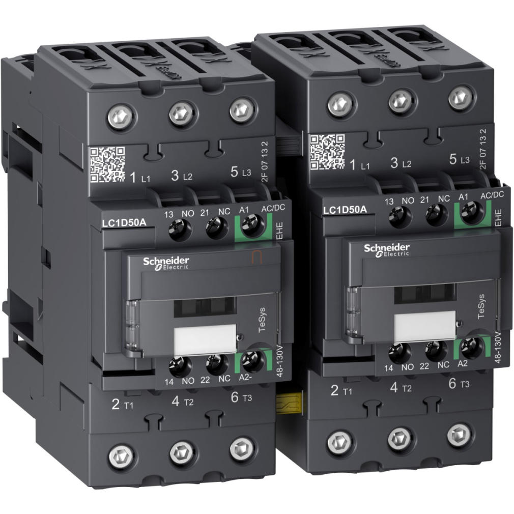 TESYS D irányváltó kontaktor GREEN-3P 440V 50A 110VAC LC2D50AEHE Schneider