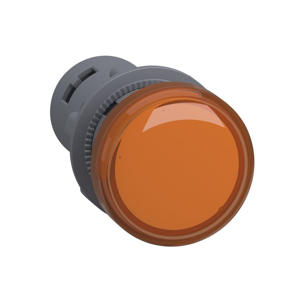 Harmony Easy Series LED jelzőlámpa, D22, 110V AC/DC, narancssárga XA2EVF5LC Schneider