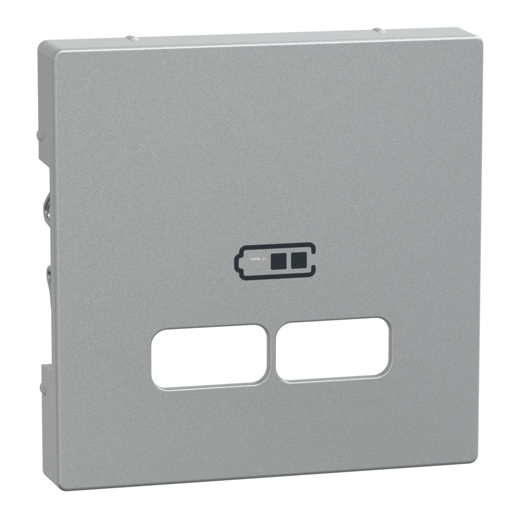Schneider Merten USB töltő burkolat, alumínium (System-M)