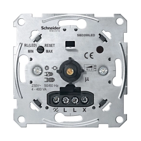 Schneider Electric Merten Inserts - MTN5134-0000 - Forgatógombos LED fényerőszabályzó, 4-200 VA