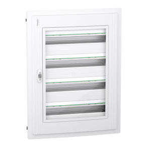   Schneider Electric PrismaSeT XS - LVSXP424 - Szekrény, átlátszó ajtó, süllyesztett, 4x24 modul, PEN