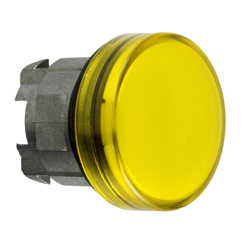Harmony fém jelzőlámpa fej, D22, LED jelzőlámpához, sárga ZB4BV083 Schneider