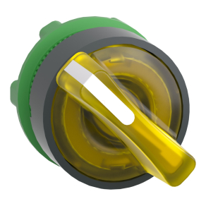   Schneider Electric Harmony XB5 - ZB5AK1283 - műanyag világító választókapcsoló fej, Ø22, 2 állású, sárga