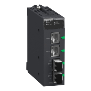   Schneider Electric Modicon X80 - BMXNRP0201C - kommunikációs modul, opto/réz átalakító, egymódusú, lakkozott