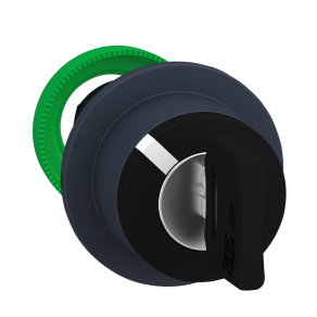   Schneider Electric Harmony XB5 - ZB5FG2 - panelbe süllyesztett műanyag választókapcsoló fej, Ø30, 455 kulcsos, 2 állású