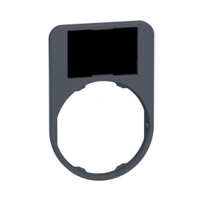   Schneider Electric Harmony XB5 - ZBYF6101 - címketartó, 50x60 mm, Ø30 süllyesztett készülékhez, 18x27 címkéhez, felirat nélkül, fekete/piros