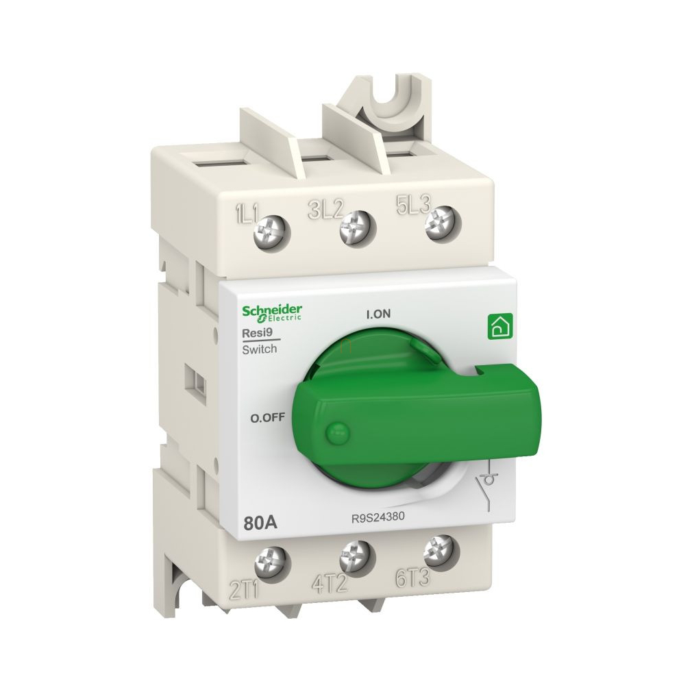 RESI9 Moduláris forgócsapos kapcsoló, 3P, 80A R9S24380 Schneider