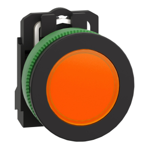   Schneider Electric Harmony XB5 - XB5FVM5 - panelbe süllyesztett komplett műanyag LED jelzőlámpa, Ø30, 230VAC, narancssárga