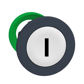   Schneider Electric Harmony XB5 - ZB5FA131 - panelbe süllyesztett műanyag nyomógomb fej, Ø30, fehér, "I"