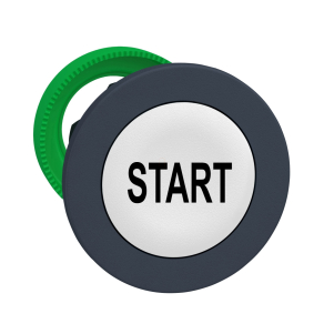   Schneider Electric Harmony XB5 - ZB5FA133 - panelbe süllyesztett műanyag nyomógomb fej, Ø30, fehér, "START"