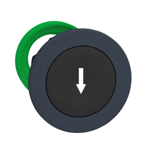   Schneider Electric Harmony XB5 - ZB5FA335 - panelbe süllyesztett műanyag nyomógomb fej, Ø30, fekete, "fel nyíl"