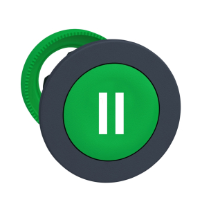   Schneider Electric Harmony XB5 - ZB5FA336 - panelbe süllyesztett műanyag nyomógomb fej, Ø30, zöld, "II"