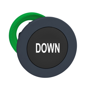   Schneider Electric Harmony XB5 - ZB5FA344 - panelbe süllyesztett műanyag nyomógomb fej, Ø30, fekete, "DOWN"