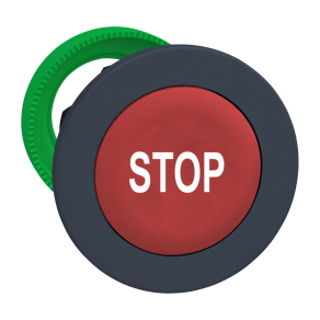   Schneider Electric Harmony XB5 - ZB5FA434 - panelbe süllyesztett műanyag nyomógomb fej, Ø30, piros, "STOP"