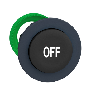   Schneider Electric Harmony XB5 - ZB5FL235 - panelbe süllyesztett műanyag nyomógomb fej, Ø30, kiemelkedő, fekete, "OFF"