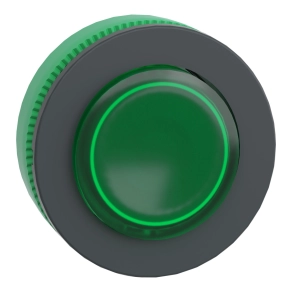 Schneider Electric Harmony XB5 - ZB5FW133 - panelbe süllyesztett műanyag világító nyomógomb fej, Ø30, kiemelkedő, zöld