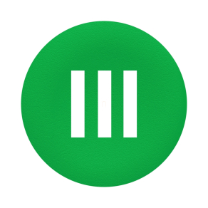   Schneider Electric Harmony XB5 - ZBAF337 - Ø30 panelbe süllyesztett nyomógomb tető, zöld, "III"