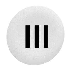   Schneider Electric Harmony XB5 - ZBAF137 - Ø30 panelbe süllyesztett nyomógomb tető, fehér, "III"