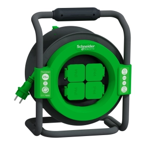 Schneider Electric ProChantier Cable reels - IMT33147 - Thorsman kábeldobos hosszabbító, 1.5x25m, 4x2P+F aljzattal, IP44