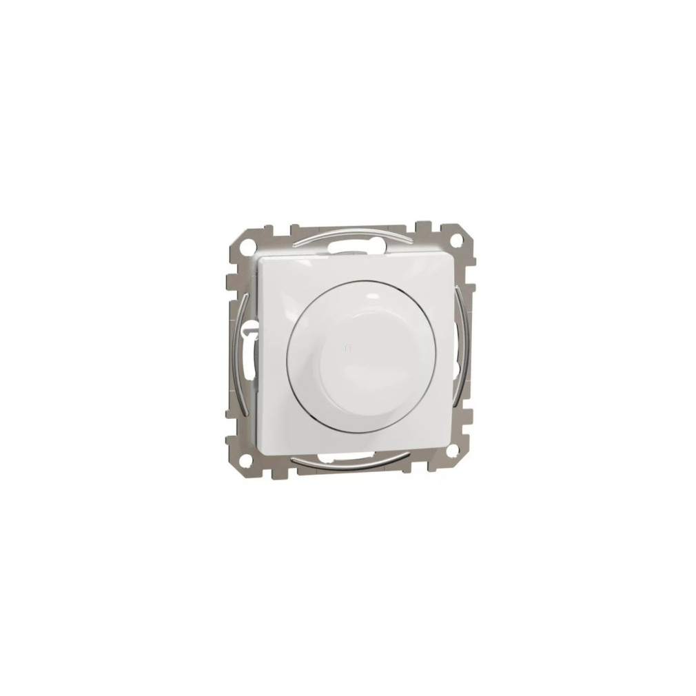 Schneider Electric Sedna Wiser univerzális forgatógombos LED fényerőszabályzó, RAL9003 kivitelben, fényes felületkezeléssel, Zigbee vezérléssel, süllyesztett szereléshez – SDD111382
