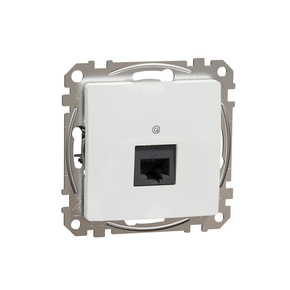 Schneider Electric Sedna Design fehér színű 1xRJ45 Cat6 UTP adatcsatlakozó, süllyesztett kivitel, SDD111461