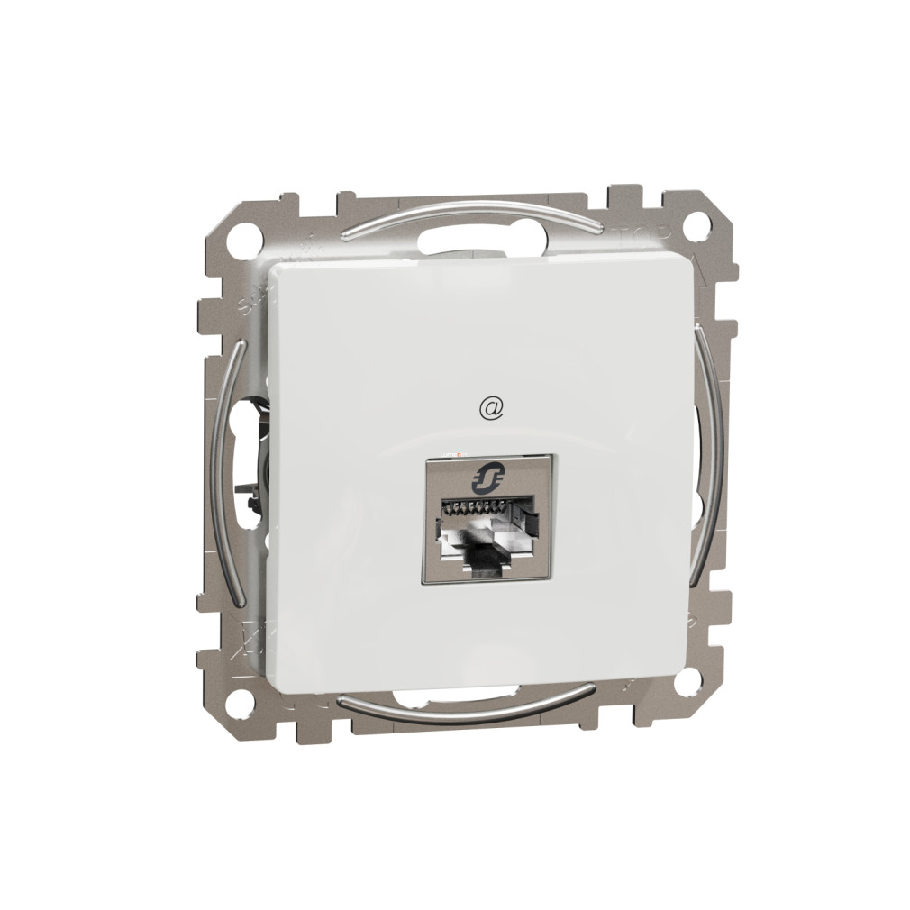 Schneider Electric Sedna Design fehér színű 1xRJ45 Cat6 STP adatcsatlakozó, süllyesztett kivitel, SDD111461S