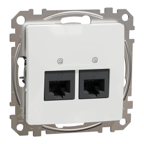Schneider Electric Sedna Design & Elements - SDD111462 -2xRJ45 Cat6 UTP aljzat, fehér