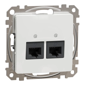 Schneider Electric Sedna Design & Elements - SDD111467 -2xRJ45 Cat6A UTP aljzat, fehér