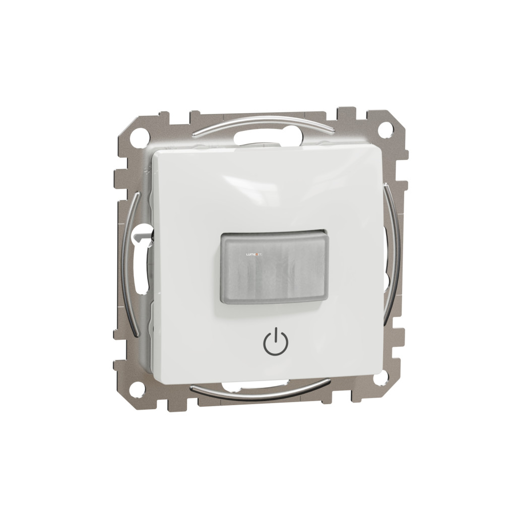 Schneider Electric Sedna mozgásérzékelős világításvezérlő nyomógombbal, PIR érzékelés, 160°-os érzékelési szög, fényes fehér színben, 10A, SDD111504