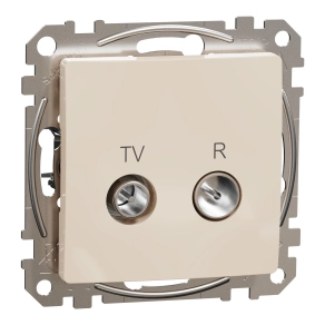 Schneider Electric Sedna Design & Elements - SDD112471R -TV/R aljzat, végzáró, 4 dB, bézs