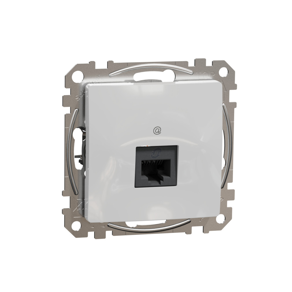 Schneider Electric Sedna Design alumínium színű 1xRJ45 Cat5e UTP adatcsatlakozó, süllyesztett kivitel, SDD113451