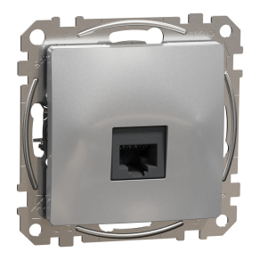   Schneider Electric Sedna Design & Elements - SDD113461 -1xRJ45 Cat6 UTP aljzat, alumínium