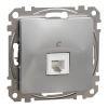 Schneider Electric Sedna Design & Elements - SDD113491 -1xRJ11 aljzat, alumínium