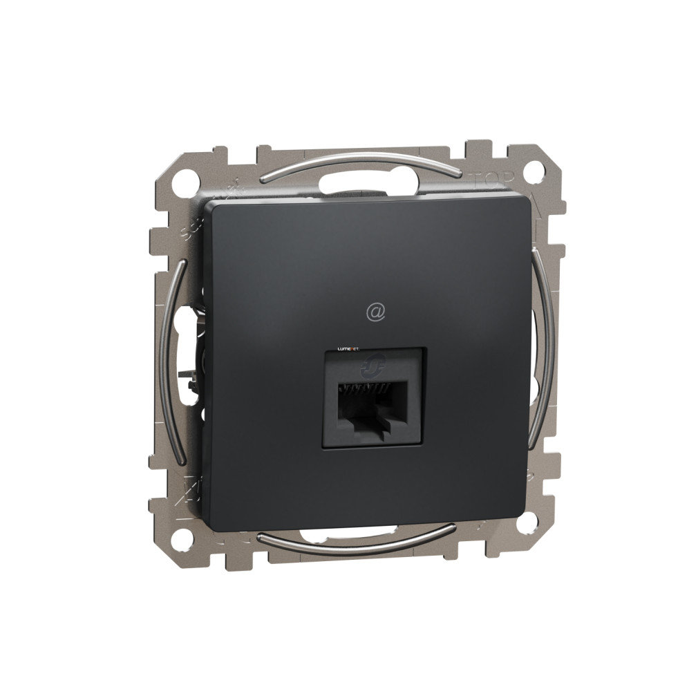 Schneider Electric Sedna Design Elements antracit színű 1xRJ45 Cat5e UTP adatcsatlakozó, süllyesztett kivitel, SDD114451