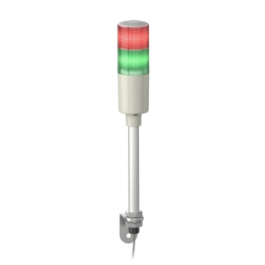   Schneider Electric Easy Harmony XVG - XVGM2 - komplett fényoszlop, 2 szintes, piros - zöld, 230 VAC, tartócsöves, L - konzolos rögzítésű