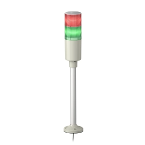 Schneider Electric Easy Harmony XVG - XVGM2SH - komplett fényoszlop, 2 szintes, piros - zöld, 230 VAC, tartócsöves, csavaros, hangj.,