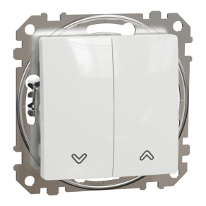   Schneider Electric Sedna Design & Elements - SDD111104 -Redőnykapcsoló, rugós bekötés, 10AX, fehér