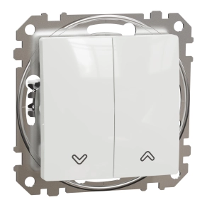 Schneider Electric Sedna Design & Elements - SDD111104 -Redőnykapcsoló, rugós bekötés, 10AX, fehér