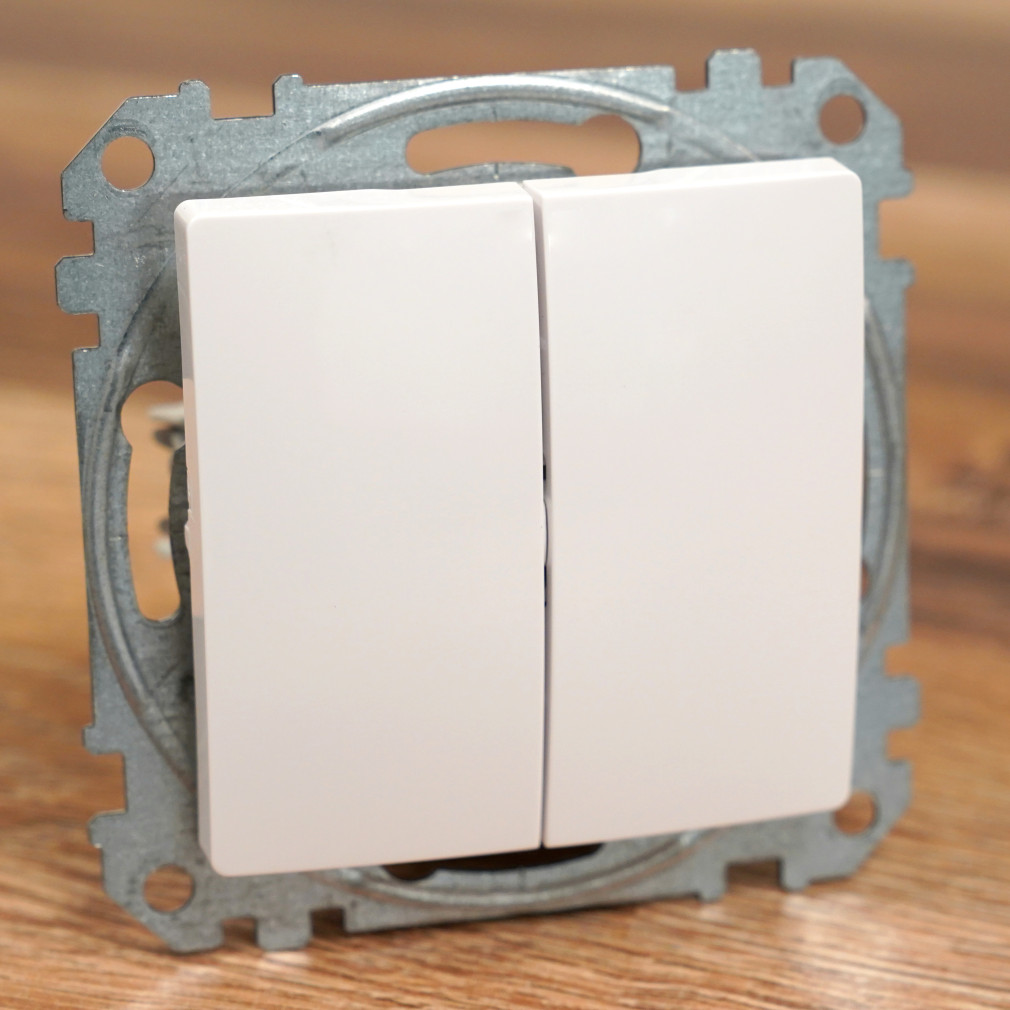 Schneider Electric Sedna Design Elements fehér csillárkapcsoló, 10AX, fényes felülettel, rugós bekötéssel, SDD111105