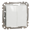 Schneider Electric Sedna Design & Elements - SDD111108 -Kettős váltókapcsoló, rugós bekötés, 10AX, (106+6), fehér