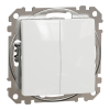 Schneider Electric Sedna Design & Elements - SDD111118 -Kettős nyomó, rugós bekötés, 10A, fehér