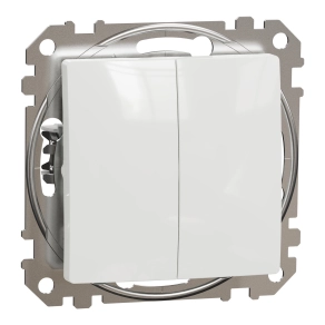 Schneider Electric Sedna Design & Elements - SDD111118 -Kettős nyomó, rugós bekötés, 10A, fehér