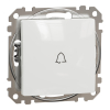 Schneider Electric Sedna Design & Elements - SDD111131 -Egypólusú nyomó csengőjellel, rugós bekötés, 10A, fehér
