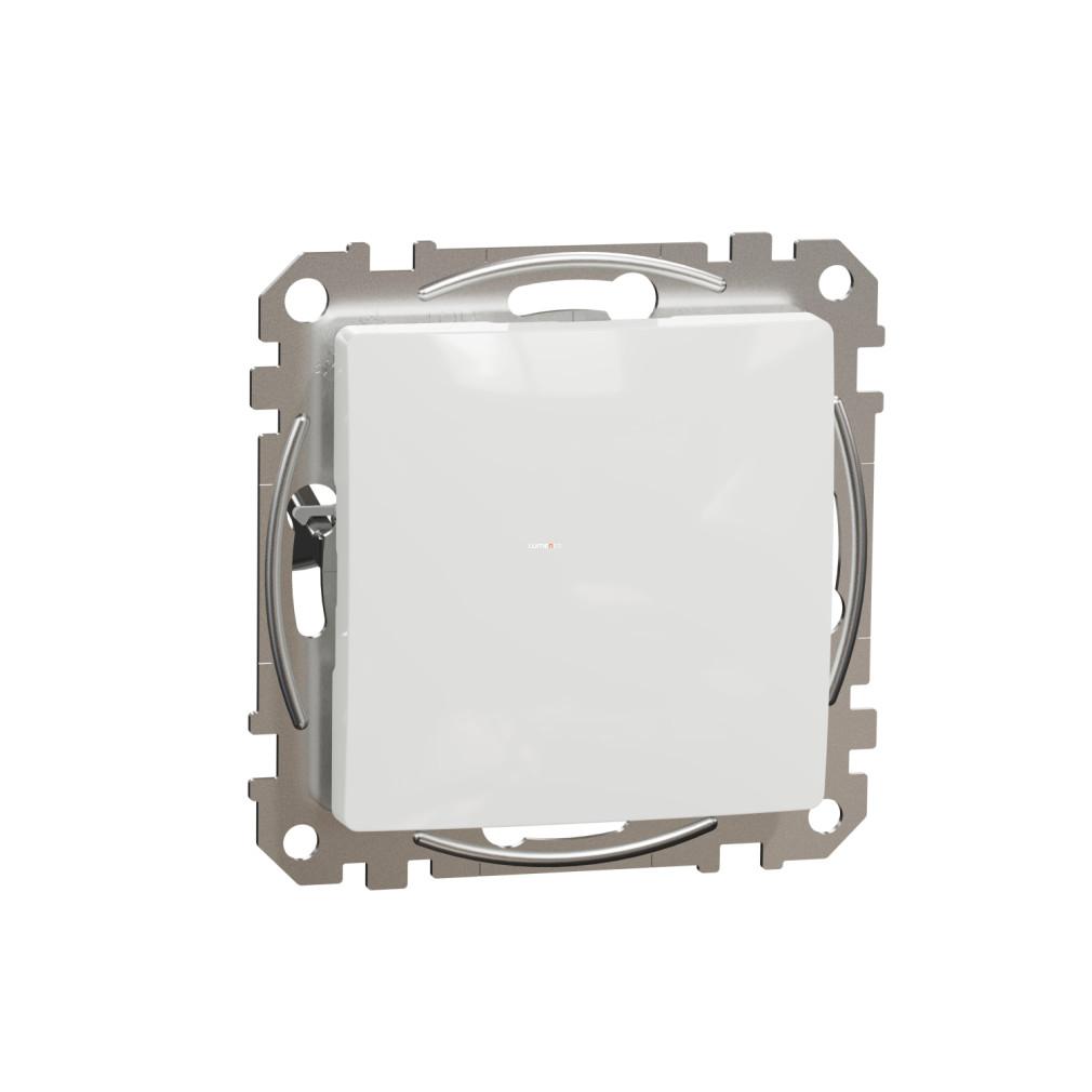 Schneider Electric Sedna vakfedél fehér színben, UV-stabilizált fényes felülettel, süllyesztett kivitelben, esztétikus zárómegoldás szerelvénydobozokhoz SDD111904
