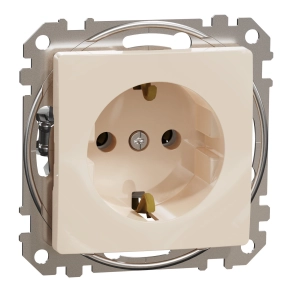 Schneider Electric Sedna Design & Elements - SDD112025 -2P+F csatlakozóaljzat, csavaros bekötés, 16A, bézs